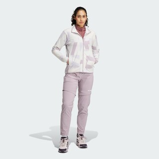 Foto 7 | Chamarra Adidas Terrex Multi Printed Full-zip Fleece Gris para Mujer