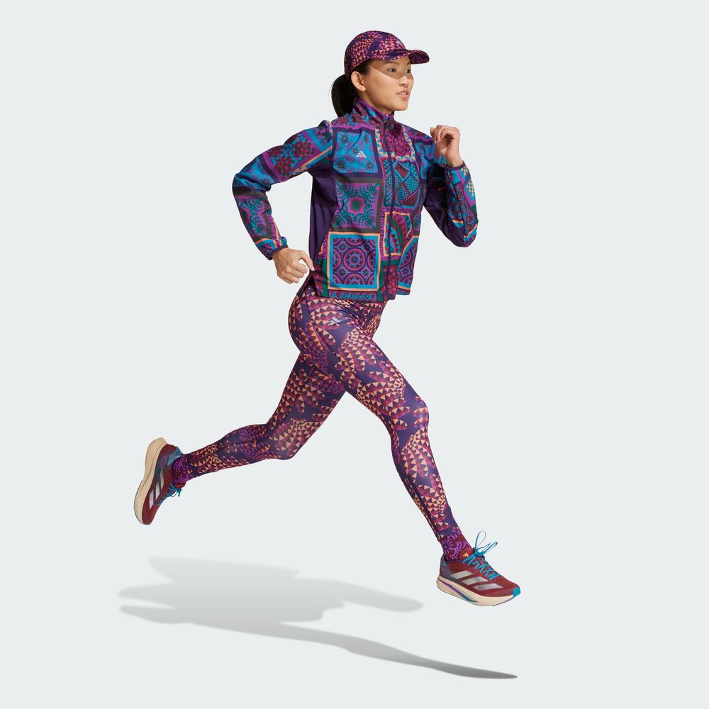 Foto 7 pulgar | Chamarra Adidas Adizero X Farm Morado para Mujer