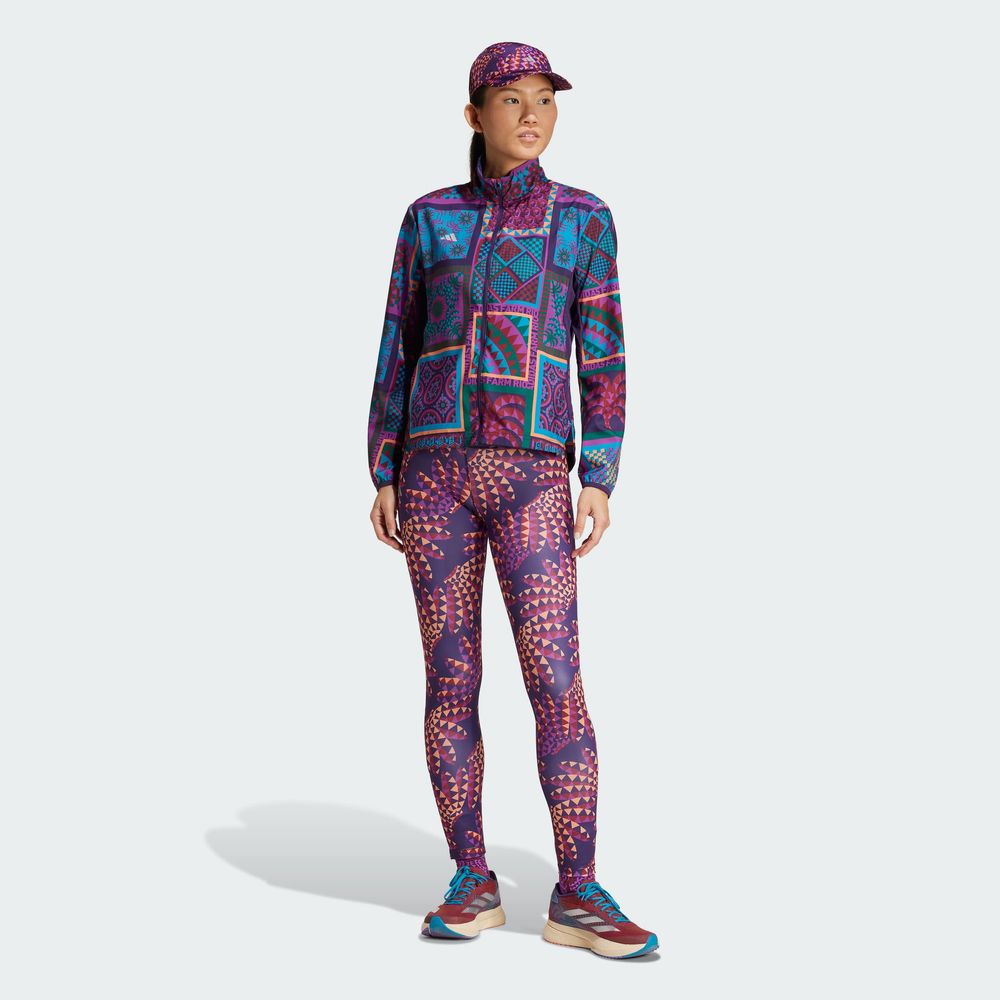 Foto 8 pulgar | Chamarra Adidas Adizero X Farm Morado para Mujer