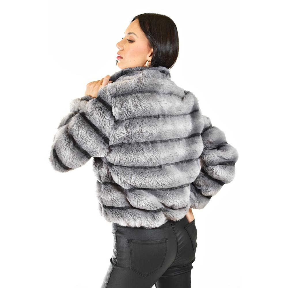Foto 2 | Chamarra De Peluche Juvenil, 7517 (gris) Gris