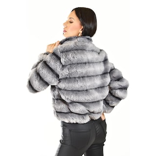 Foto 2 | Chamarra De Peluche Juvenil, 7517 (gris) Gris