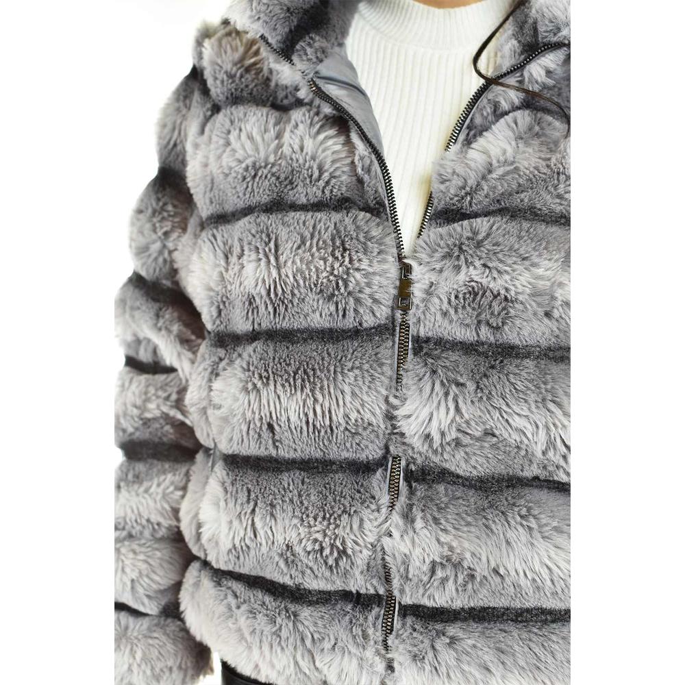 Foto 4 pulgar | Chamarra De Peluche Juvenil, 7517 (gris) Gris