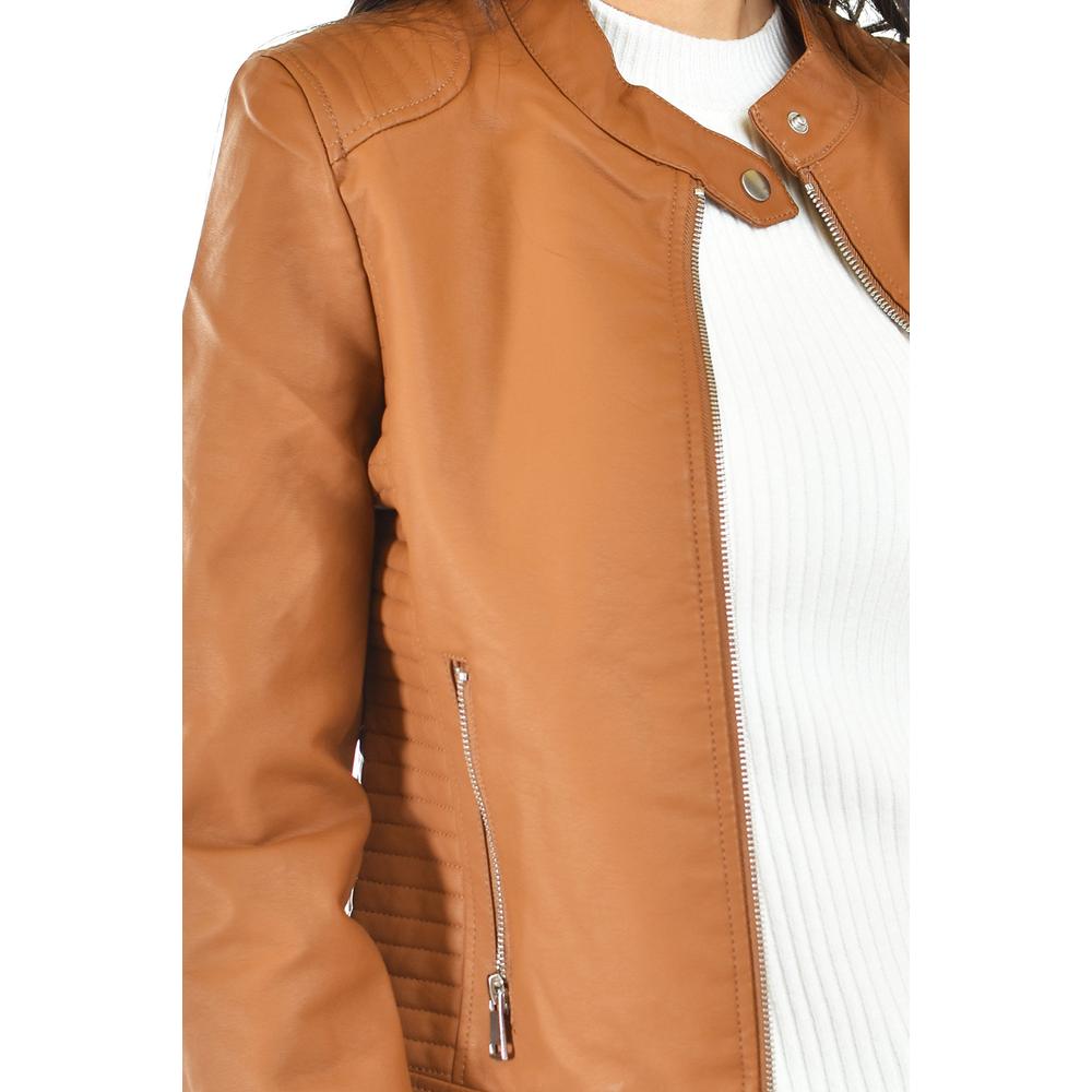 Foto 4 | Chamarra De Piel Sintetica Roman Fashion /juvenil, 6859 (cafe) Cafe