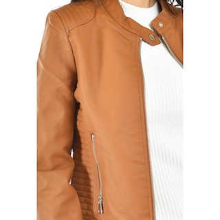 Foto 4 | Chamarra De Piel Sintetica Roman Fashion /juvenil, 6859 (cafe) Cafe