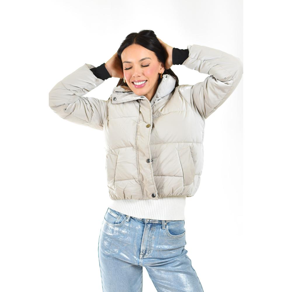 Foto 5 pulgar | Chamarra Acolchada Roman Fashion /juvenil 6796 (beige) Beige