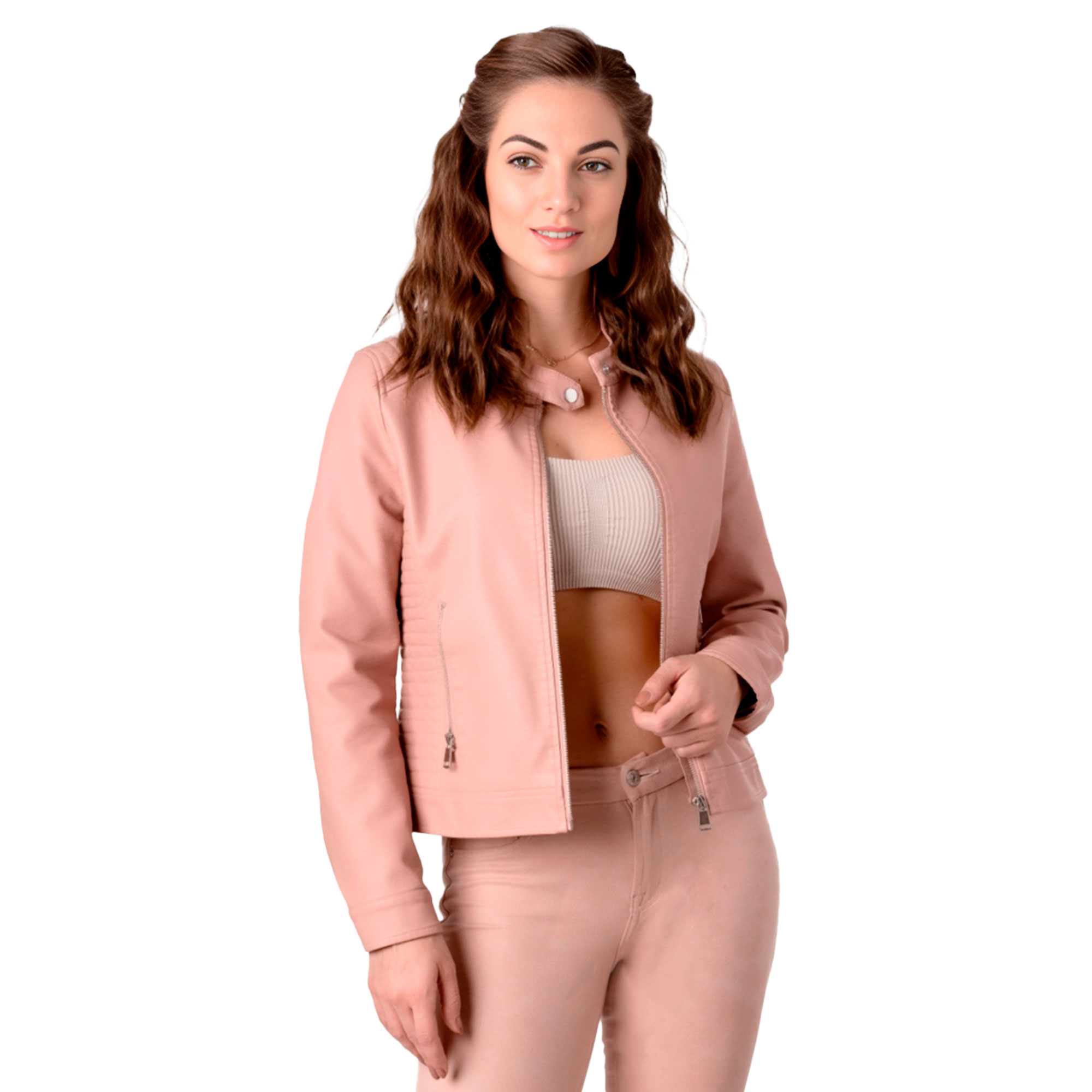 Chamarra Vinipiel Britos Jeans Mujer Bo3157