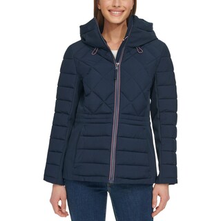 Foto 1 | Chamarra Tommy Hilfiger Acolchada Ladies' Quilted Mixed Media Jacket Chaqueta Azul Para Mujer