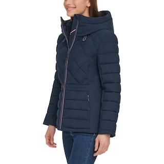 Foto 2 | Chamarra Tommy Hilfiger Acolchada Ladies' Quilted Mixed Media Jacket Chaqueta Azul Para Mujer