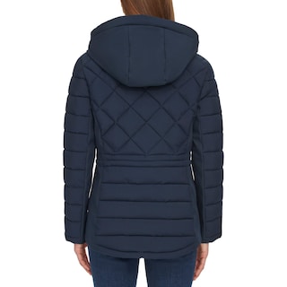 Foto 3 | Chamarra Tommy Hilfiger Acolchada Ladies' Quilted Mixed Media Jacket Chaqueta Azul Para Mujer