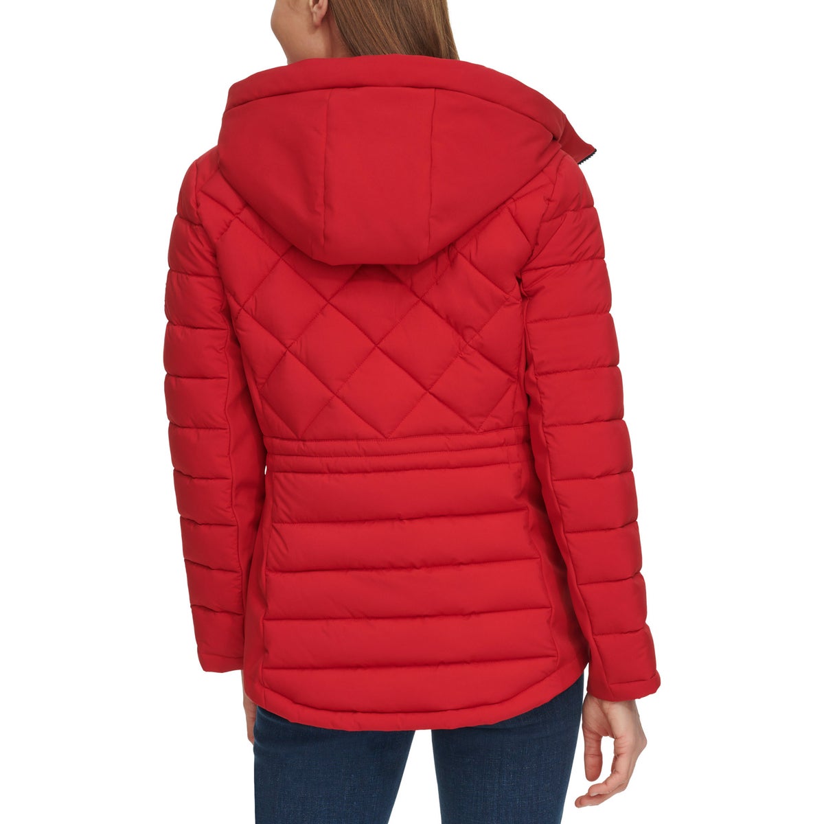 Foto 4 pulgar | Chamarra Tommy Hilfiger Acolchada Ladies' Quilted Mixed Media Jacket Chaqueta Roja Para Mujer