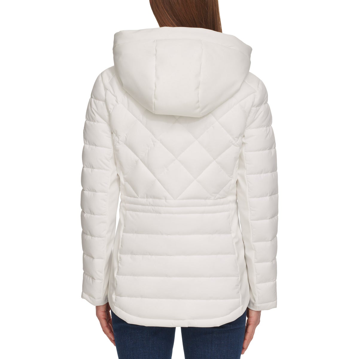 Foto 4 pulgar | Chamarra Tommy Hilfiger Acolchada Ladies' Quilted Mixed Media Jacket Chaqueta Blanca Para Mujer