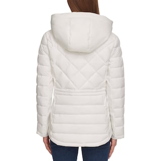 Foto 3 | Chamarra Tommy Hilfiger Acolchada Ladies' Quilted Mixed Media Jacket Chaqueta Blanca Para Mujer