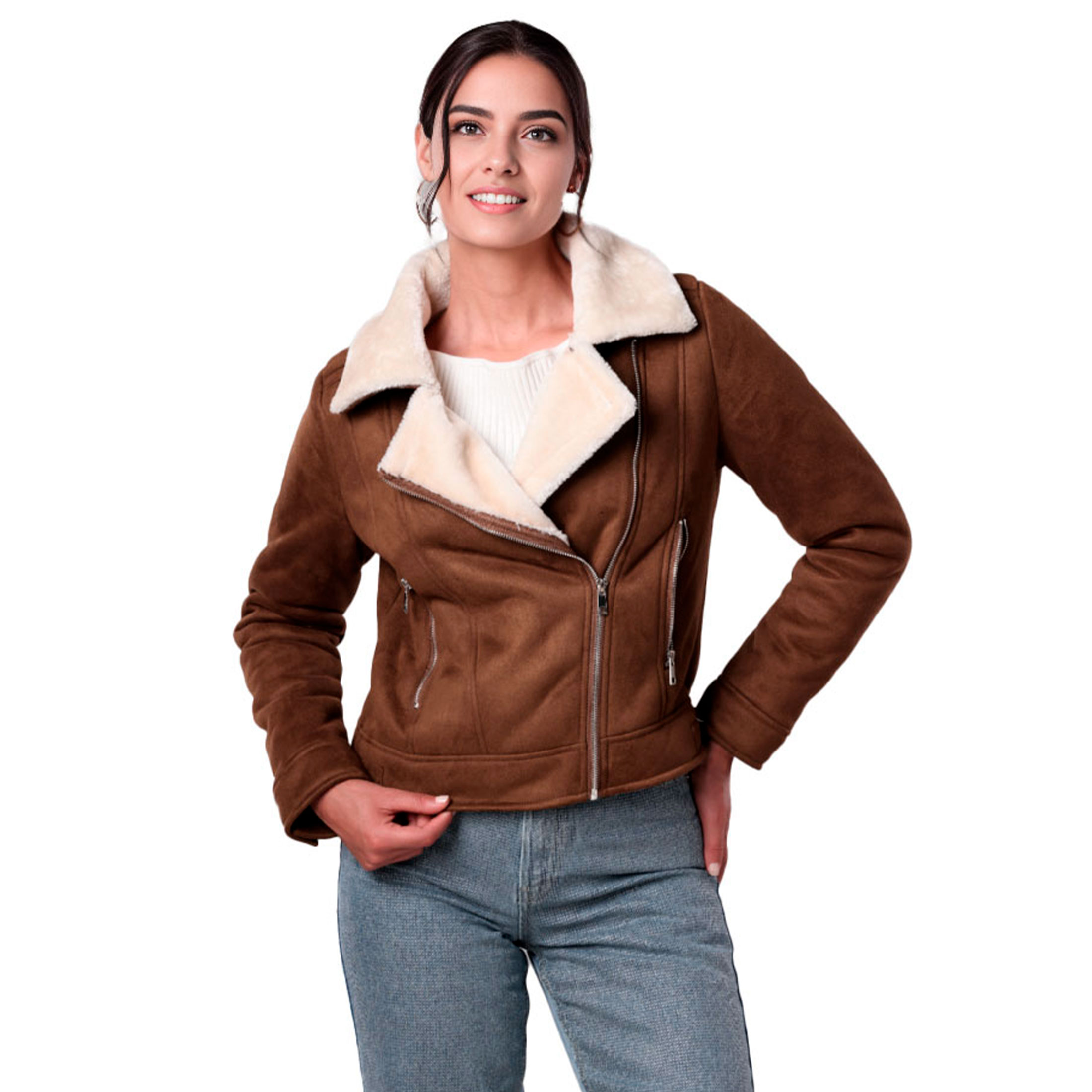 Chamarra Afelpada Britos Jeans Mujer Bo3177