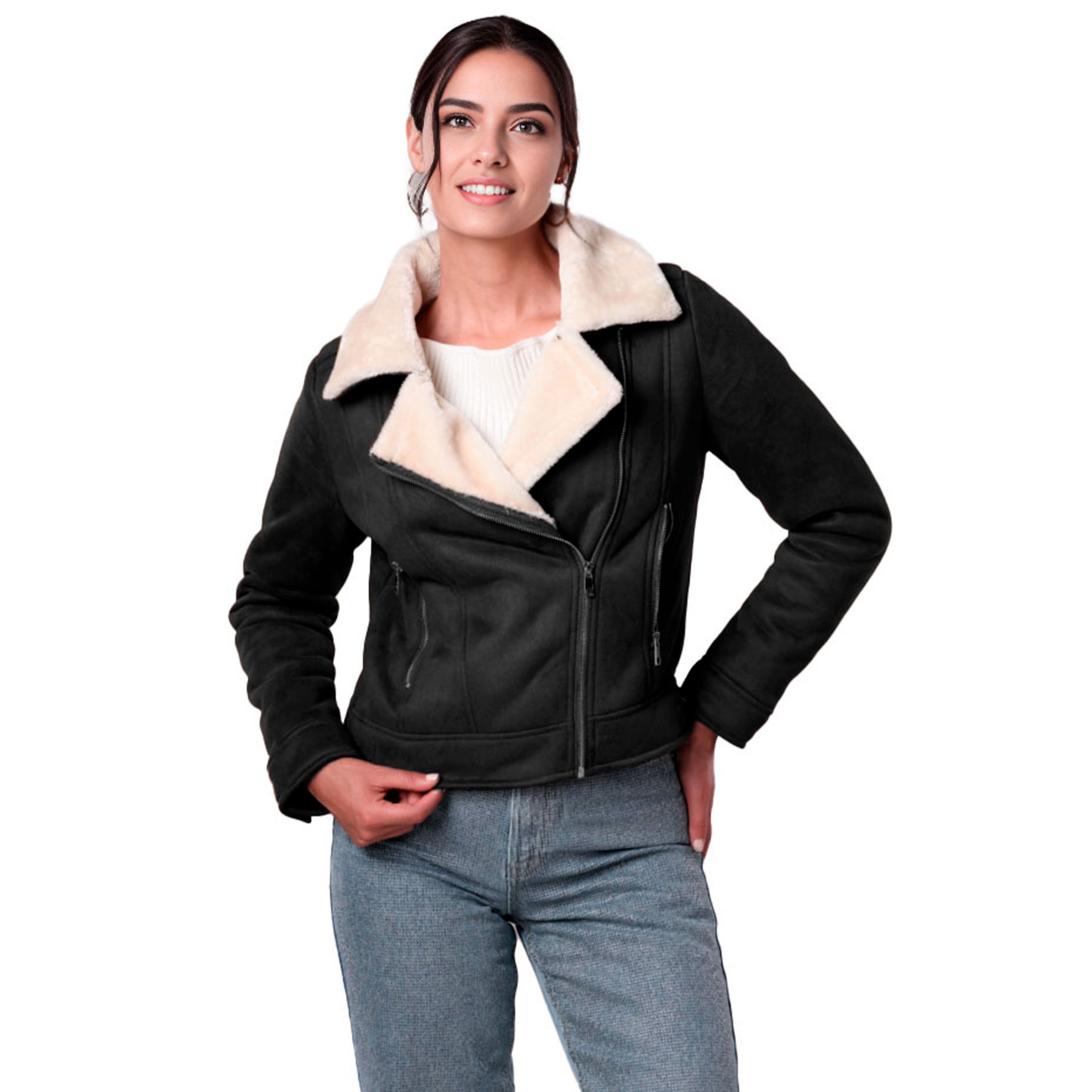 Chamarra Afelpada Britos Jeans Mujer Bo3177