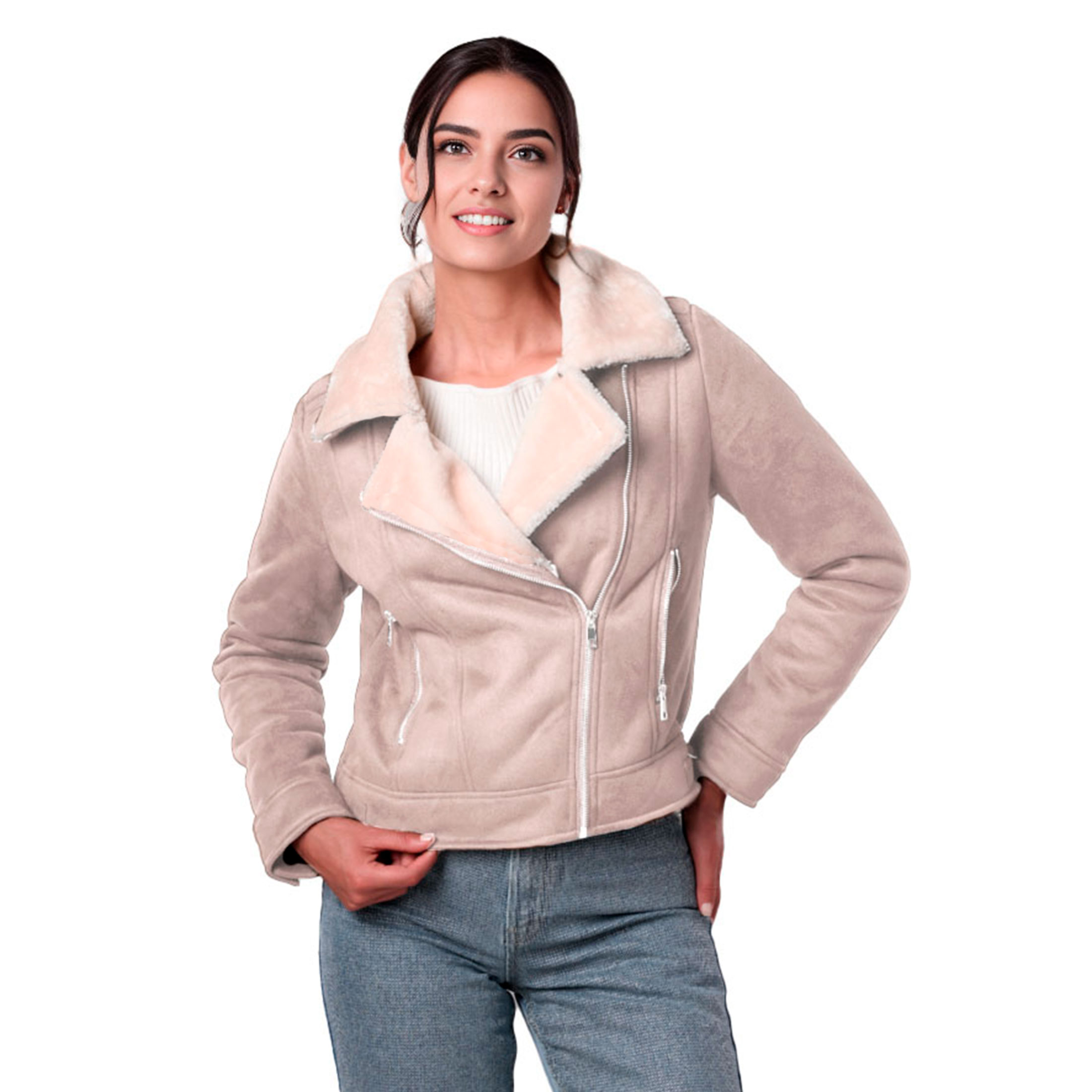 Chamarra Afelpada Britos Jeans Mujer Bo3177
