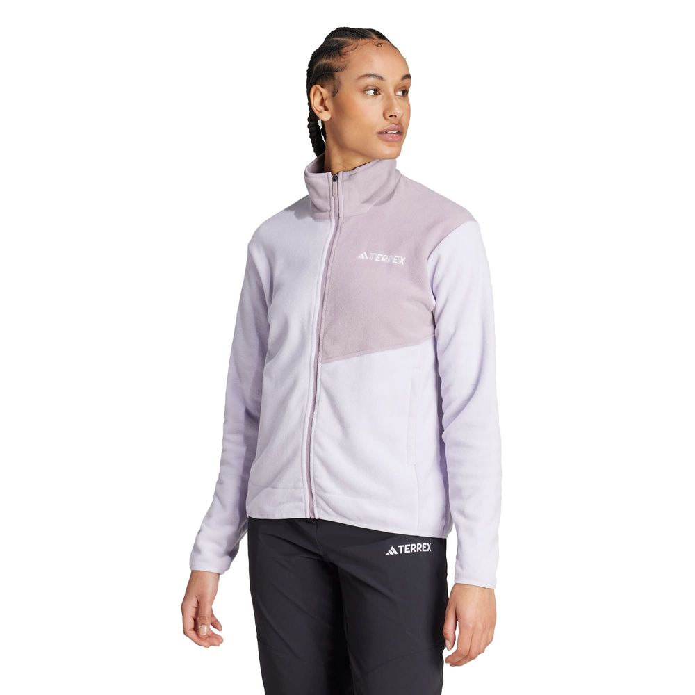 Foto 3 pulgar | Chamarra Terrex Multi Cierre Frontal Fleece Adidas Violeta Mujer
