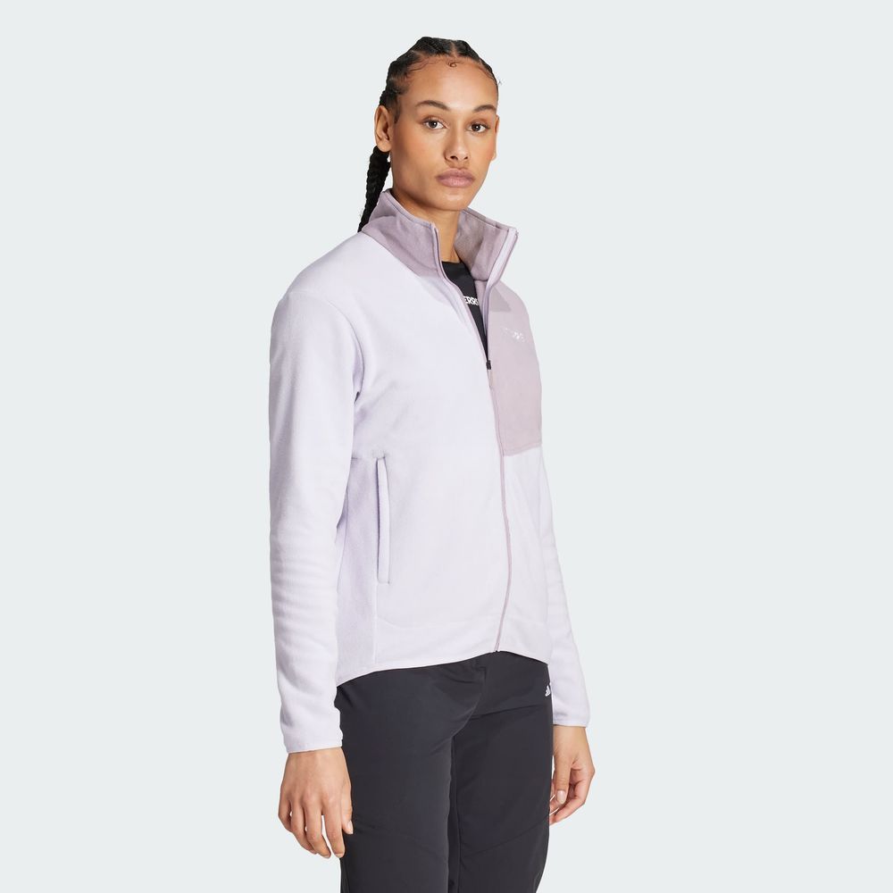 Foto 6 pulgar | Chamarra Terrex Multi Cierre Frontal Fleece Adidas Violeta Mujer