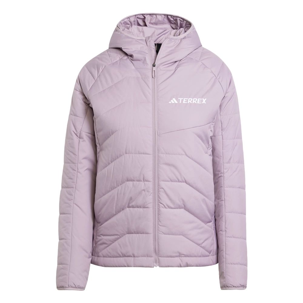 Chamarra Térmica Terrex Multi Sintética Con Gorro Adidas Violeta Mujer