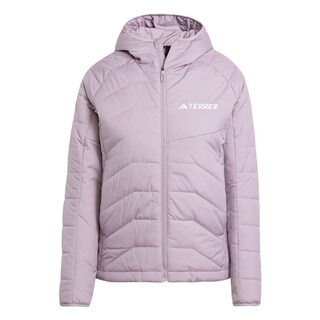 Foto 1 | Chamarra Térmica Terrex Multi Sintética Con Gorro Adidas Violeta Mujer