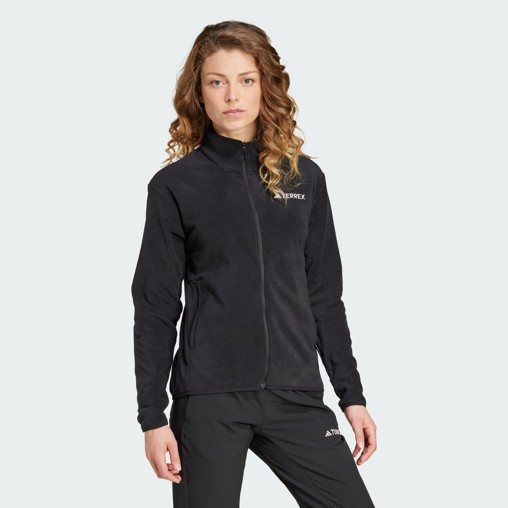 Foto 5 | Chamarra Terrex Multi Cierre Frontal Felpa Adidas Negro Mujer
