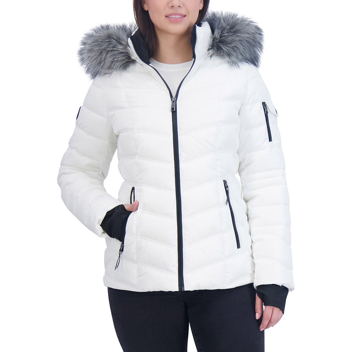 Foto 2 pulgar | Chamarra Nautica Ladies Puffer Capucha Desmontable Chaqueta Premium Jacket