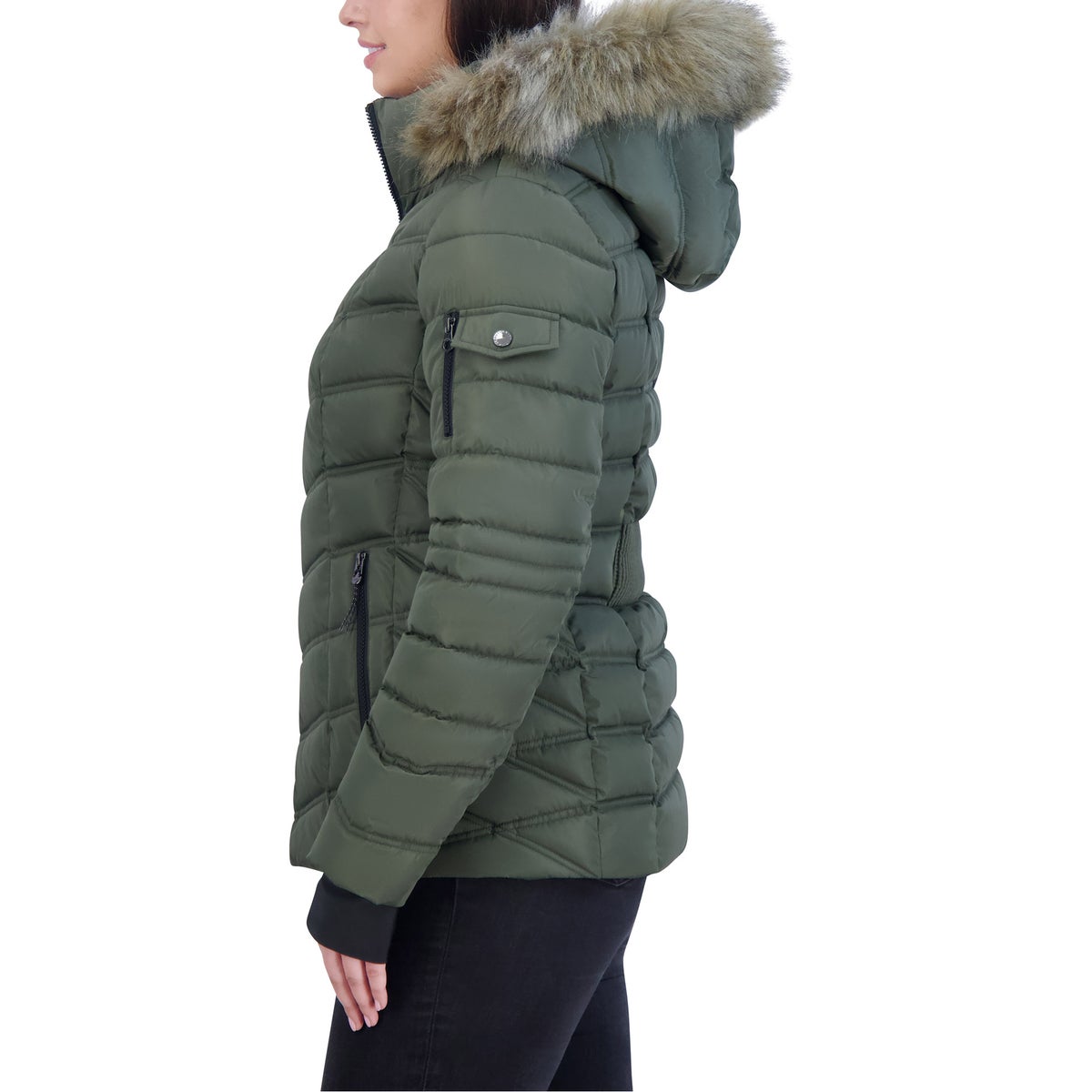 Foto 5 pulgar | Chamarra Nautica Ladies Puffer Capucha Desmontable Chaqueta Premium Jacket