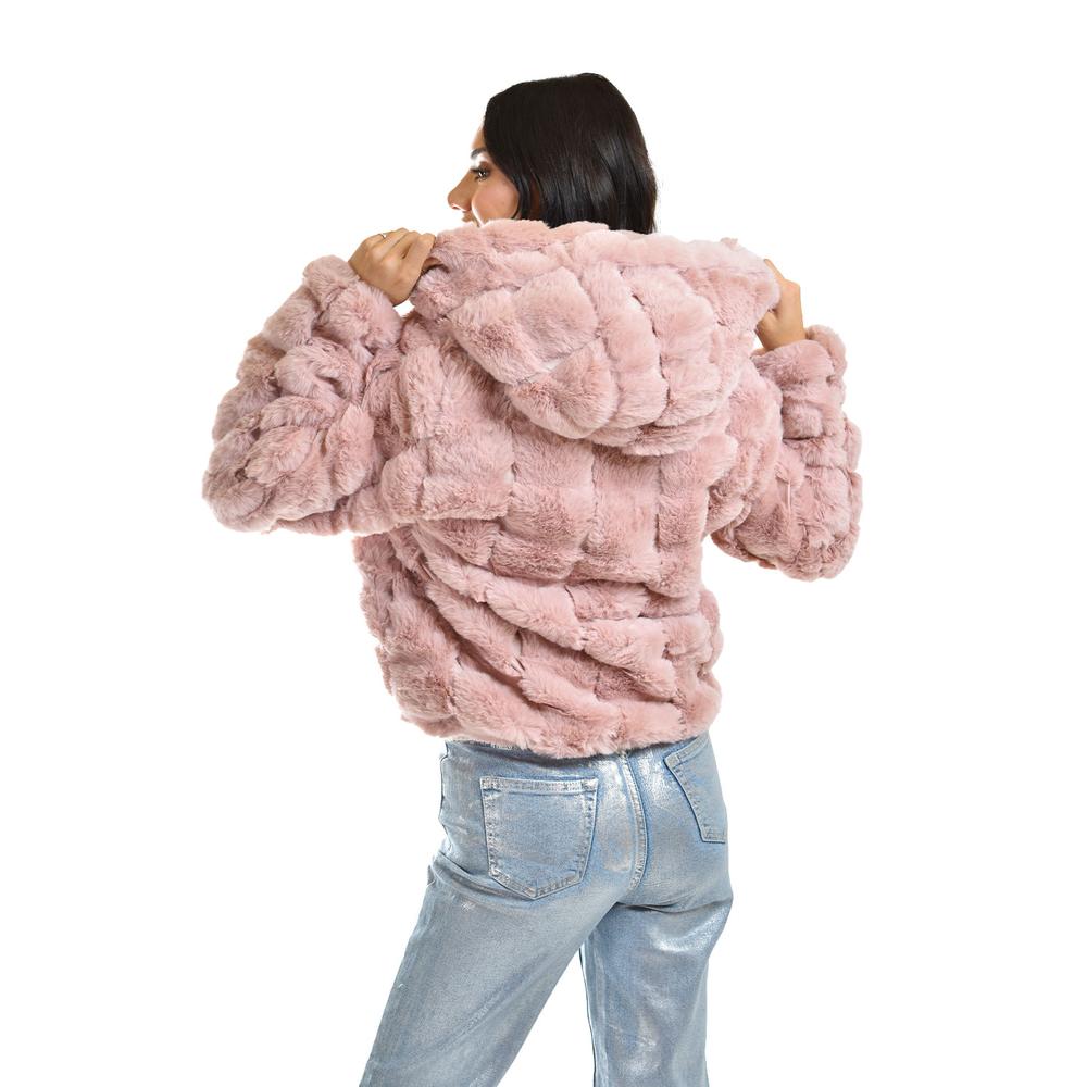 Foto 4 pulgar | Chamarra De Peluche Con Capucha /juvenil, 24187 (rosa) Rosa