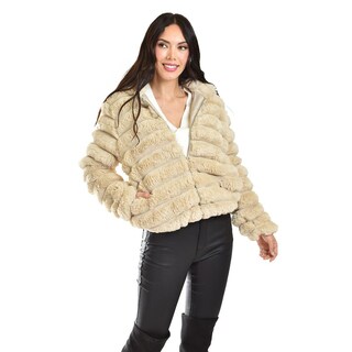 Foto 4 | Chamarra De Peluche Con Capucha /juvenil, 24192 (beige) Beige