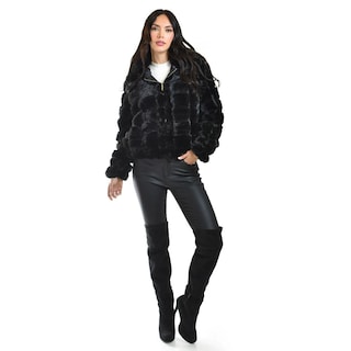 Foto 5 | Chamarra De Peluche Con Capucha /juvenil, 24187 (negro) Negro