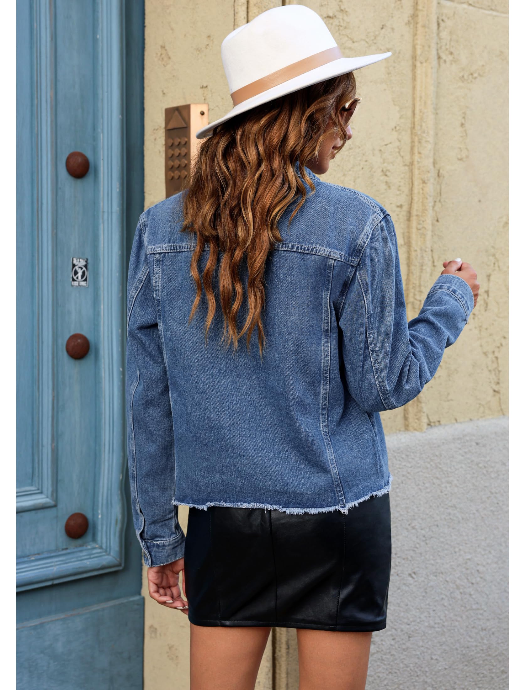 Foto 3 pulgar | Chaqueta Vaquera Luvamia Classic Blue Para Mujer Talla S (4-6) - Venta Internacional.