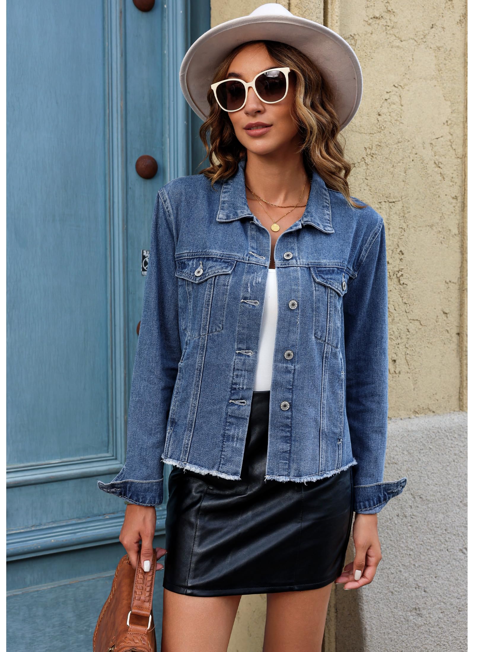 Foto 5 pulgar | Chaqueta Vaquera Luvamia Classic Blue Para Mujer Talla S (4-6) - Venta Internacional.