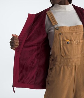 Foto 5 | Chaqueta The North Face Shelbe Raschel De Forro Polar Beetroot Para Mujer - Venta Internacional.