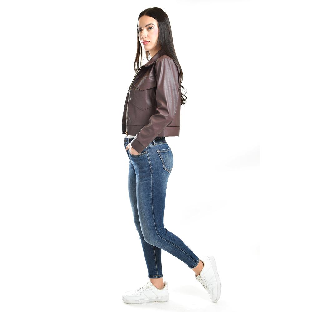 Foto 2 | Chamarra Corta De Vinipiel Roman Fashion /juvenil, 18048 (cafe) Cafe