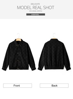 Foto 7 | Chaqueta Vaquera Sidefeel Negra para Mujer - Venta Internacional