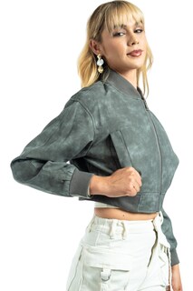 Foto 3 | Chaqueta Bomber Para Dama Casual Y Elegante