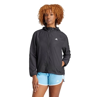 Foto 2 | Chamarra Run It Adidas Negro Mujer