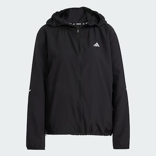 Foto 3 | Chamarra Run It Adidas Negro Mujer