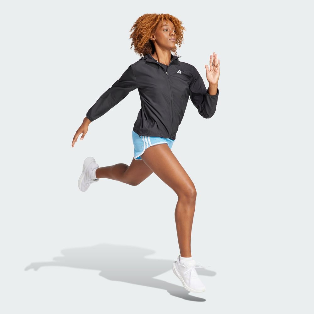 Foto 5 | Chamarra Run It Adidas Negro Mujer