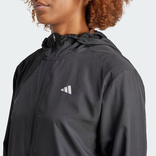 Foto 6 | Chamarra Run It Adidas Negro Mujer