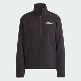 Foto 3 | Chamarra Multi Essentials 1/2 Zip Felpa Adidas Negra para Mujer