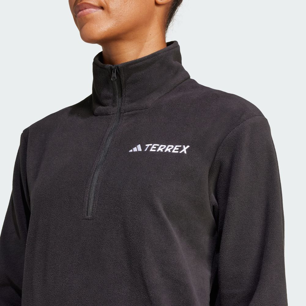 Foto 8 pulgar | Chamarra Multi Essentials 1/2 Zip Felpa Adidas Negra para Mujer