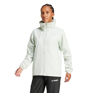 Foto 2 | Chamarra para Lluvia Multi Essentials 2l Adidas Verde para Mujer