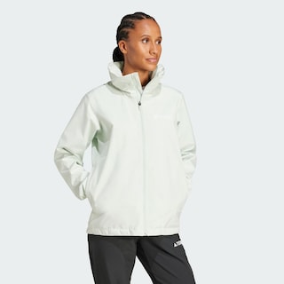 Foto 5 | Chamarra para Lluvia Multi Essentials 2l Adidas Verde para Mujer