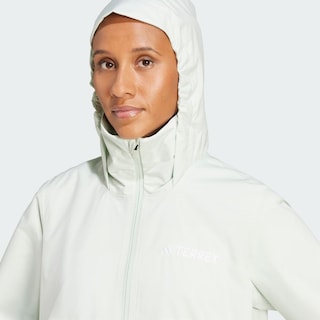 Foto 7 | Chamarra para Lluvia Multi Essentials 2l Adidas Verde para Mujer
