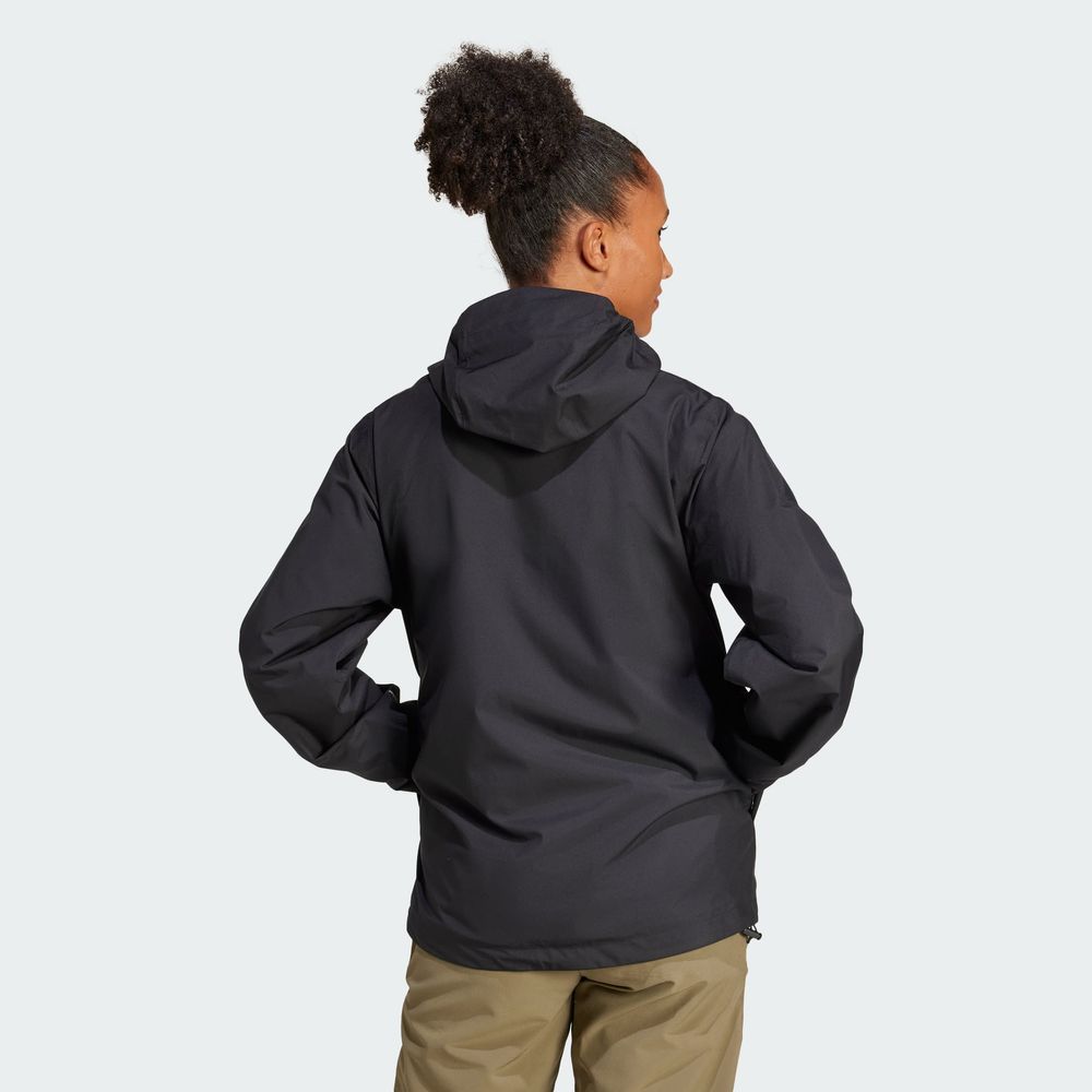 Foto 6 pulgar | Chamarra Terrex Multi Essentials Three-in-one Adidas Negra para Mujer