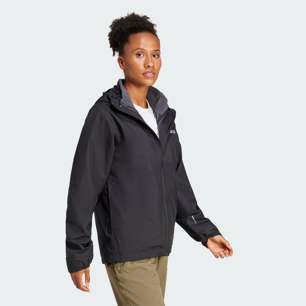 Foto 7 pulgar | Chamarra Terrex Multi Essentials Three-in-one Adidas Negra para Mujer