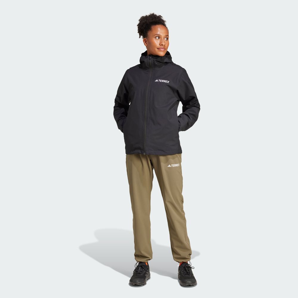 Foto 8 pulgar | Chamarra Terrex Multi Essentials Three-in-one Adidas Negra para Mujer