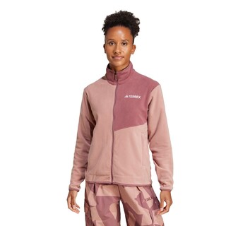 Foto 2 | Chamarra Terrex Multi Cierre Frontal Felpa Adidas Rosa para Mujer