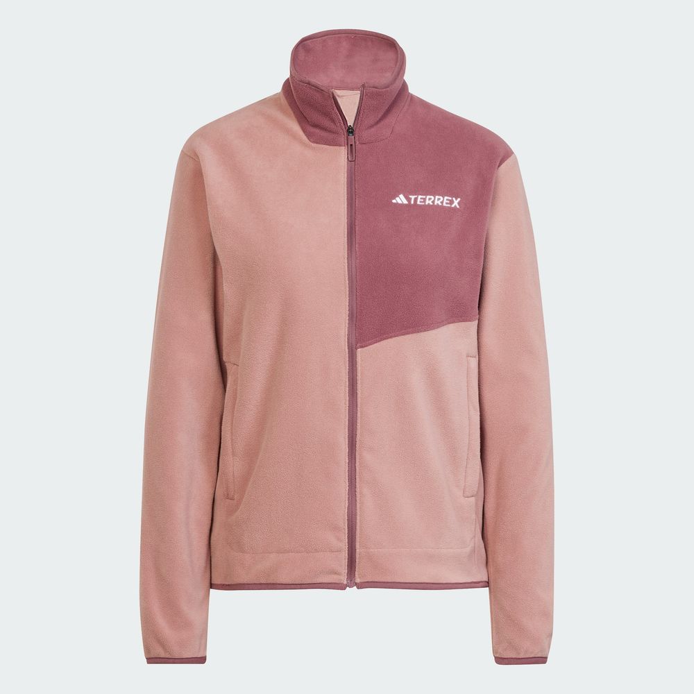 Foto 3 | Chamarra Terrex Multi Cierre Frontal Felpa Adidas Rosa para Mujer