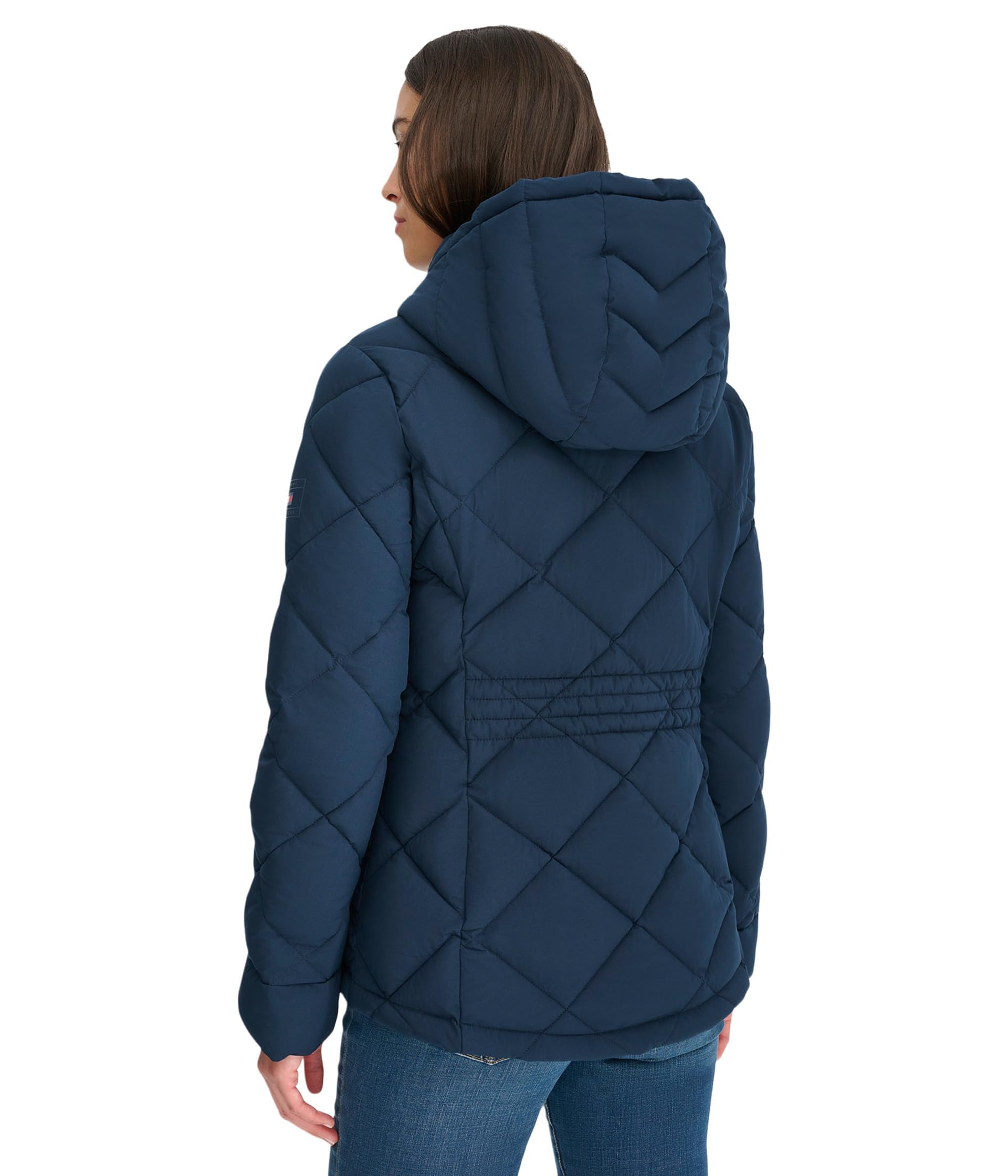 Foto 3 pulgar | Chaqueta Tommy Hilfiger Ligera con Cremallera Azul para Mujer- Venta Internacional